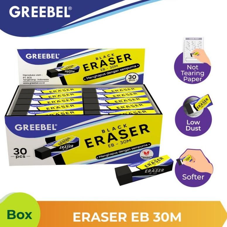 

( 1 pack isi 30 pcs ) Penghapus GREEBEL BESAR / stip GREEBEL DiM