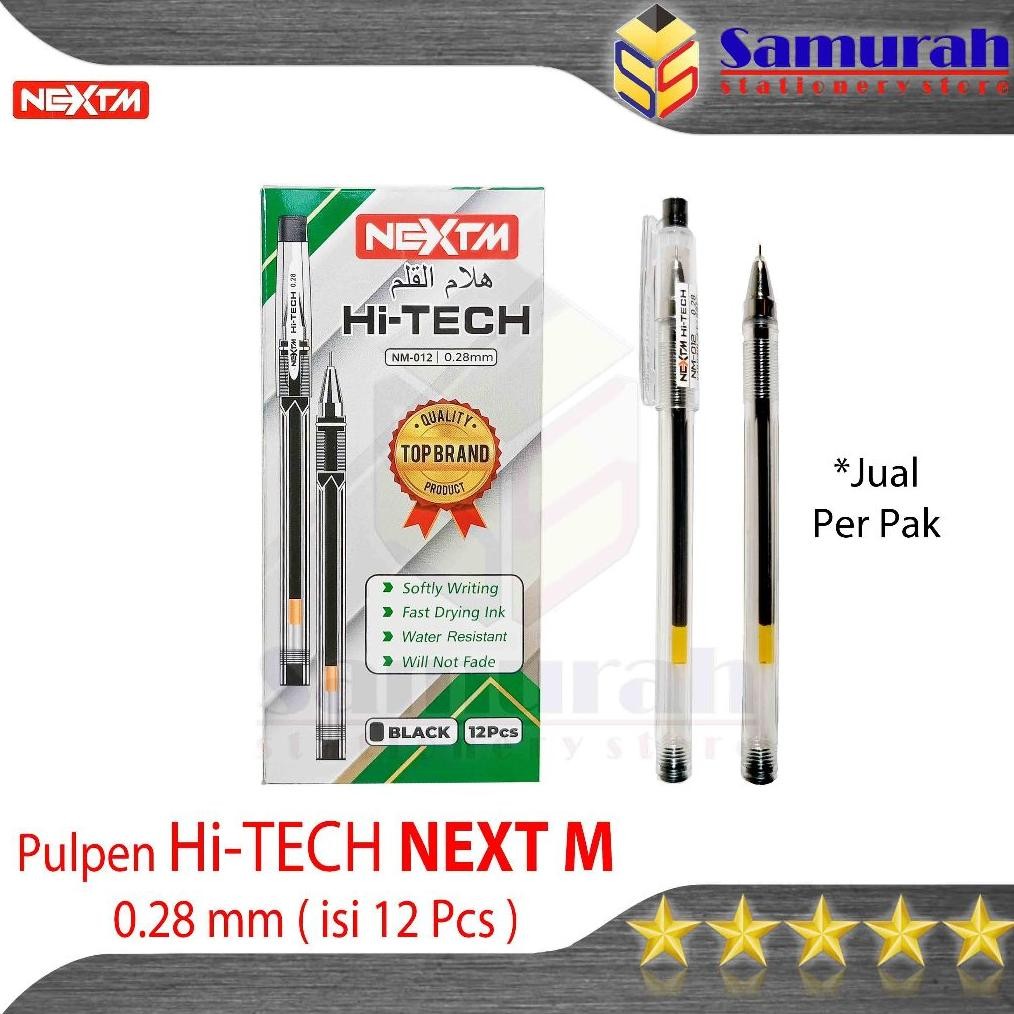 

Pulpen Next M Hitech NM 012 0.28 mm / GelPen Hi-Tech NM-012 Hitam 0,28 mm Next-M / Pena Gel Tipis Murah NextMPulpen Next M Hitech NM 012 0.28 mm / GelPen Hi-Tech NM-012 Hitam 0,28 mm Next-M / Pena Gel Tipis Murah NextM DiM