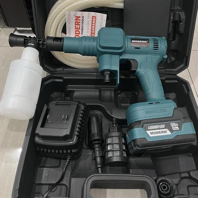 Jet Cleaner Baterai Cordless MODERN M70 - Mesin Cuci Mobil Motor 20V