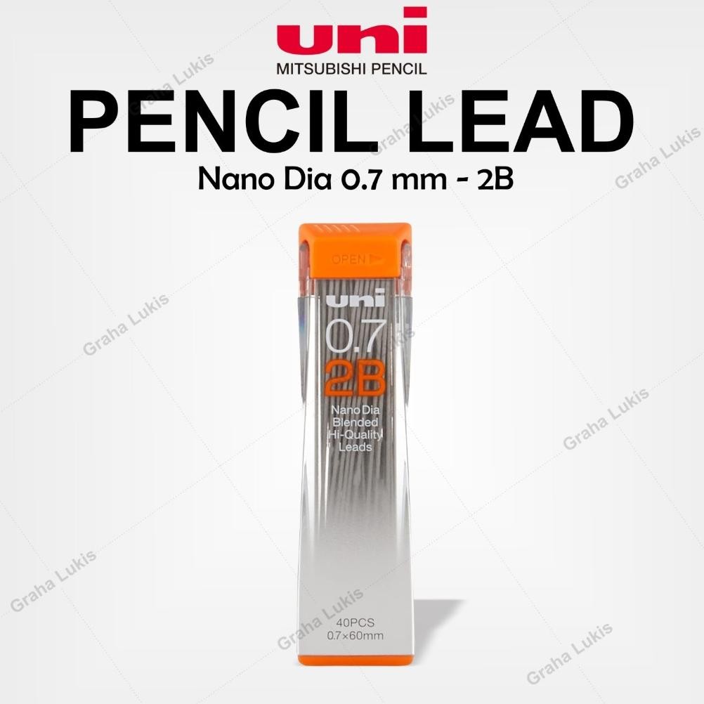 

Uni Nano Dia Pencil Lead 0.7 mm 2B / Isi Pensil Mekanik 2B - 0.7 mm DiM