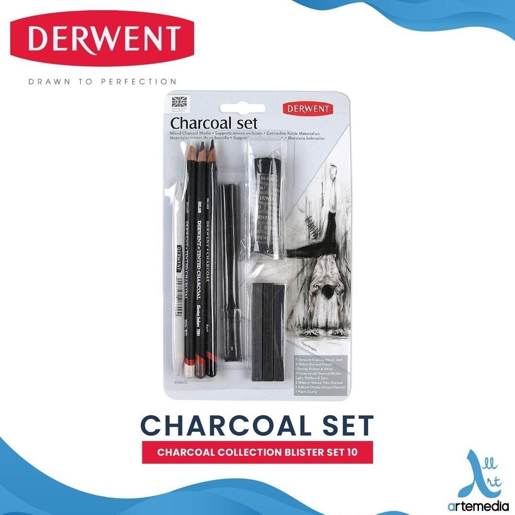 

Derwent Charcoal Collection 10 Blister Set Pensil Arang DiM