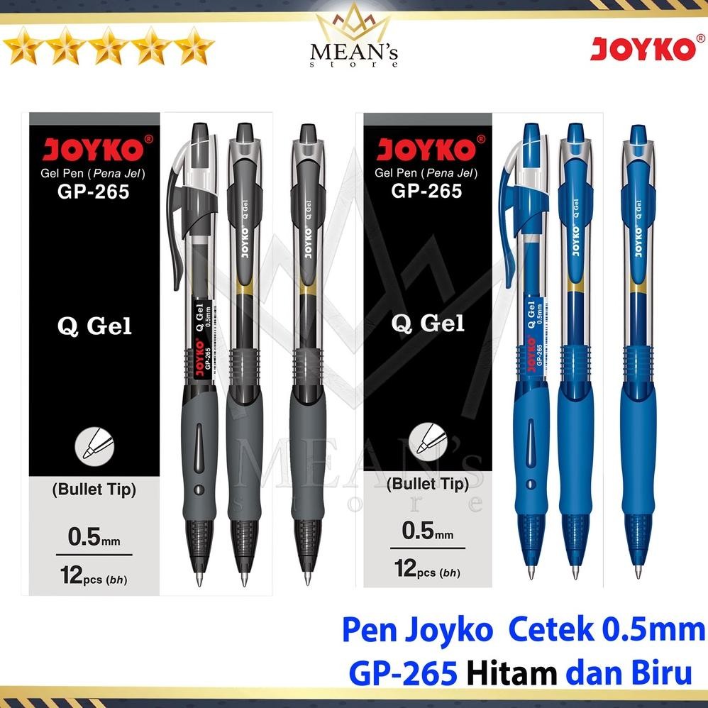 

Pen Joyko Q Gel GP-265 0.5mm / Pulpen Gel Joyko Cetek- Hitam, Biru DiM