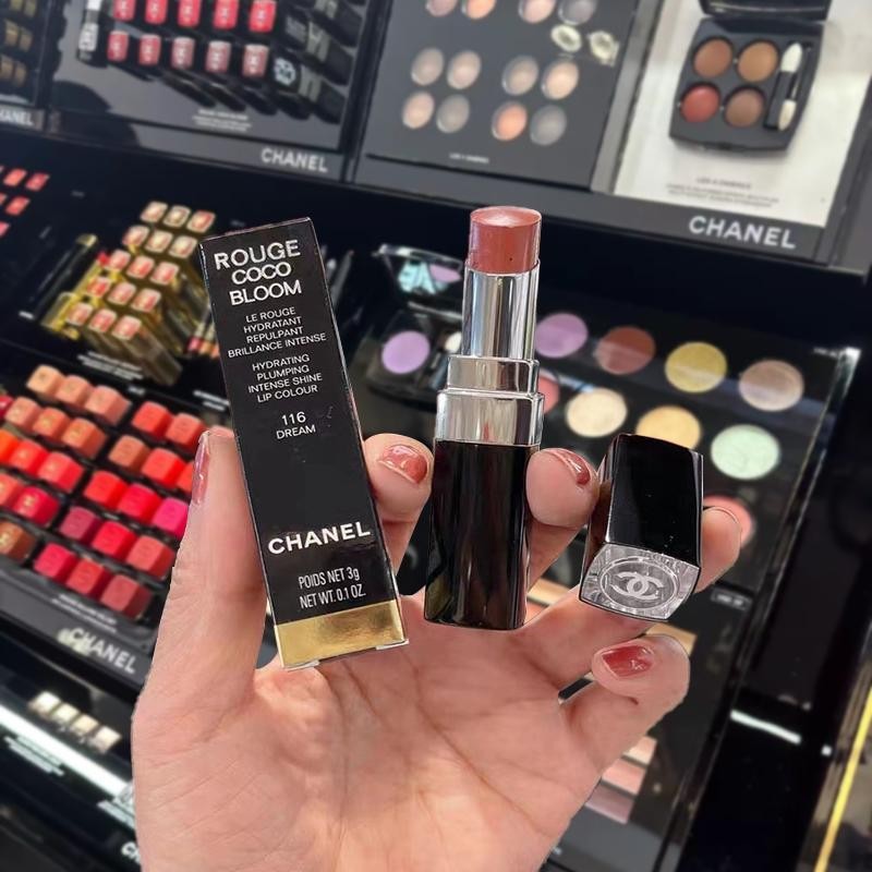 Chanel Rouge Coco Bloom Lipstick 1.5Gr/ Chanel Hydrating Plumping Intense Shine Lip Colour/Lip Gloss