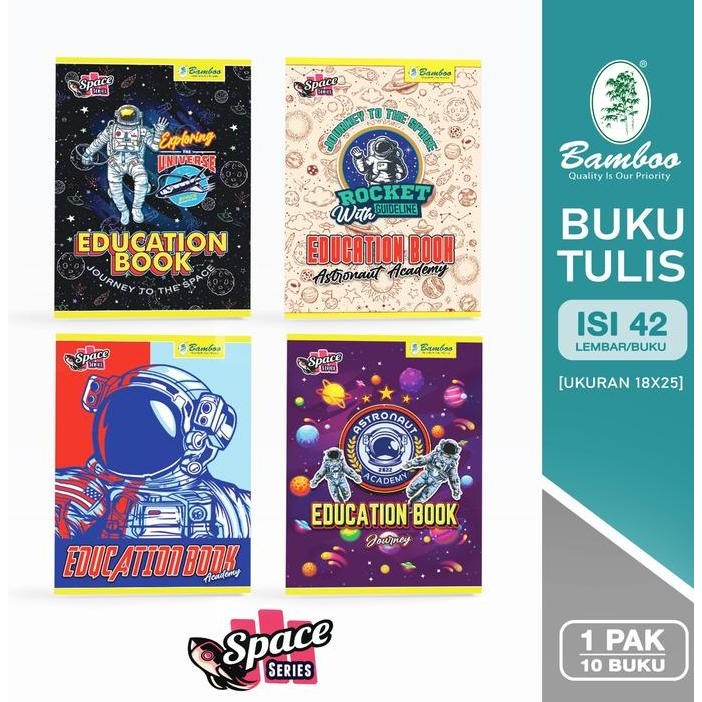 

Bamboo Buku Tulis BOXY 42 Space Series [1 pak/10 buku] PS