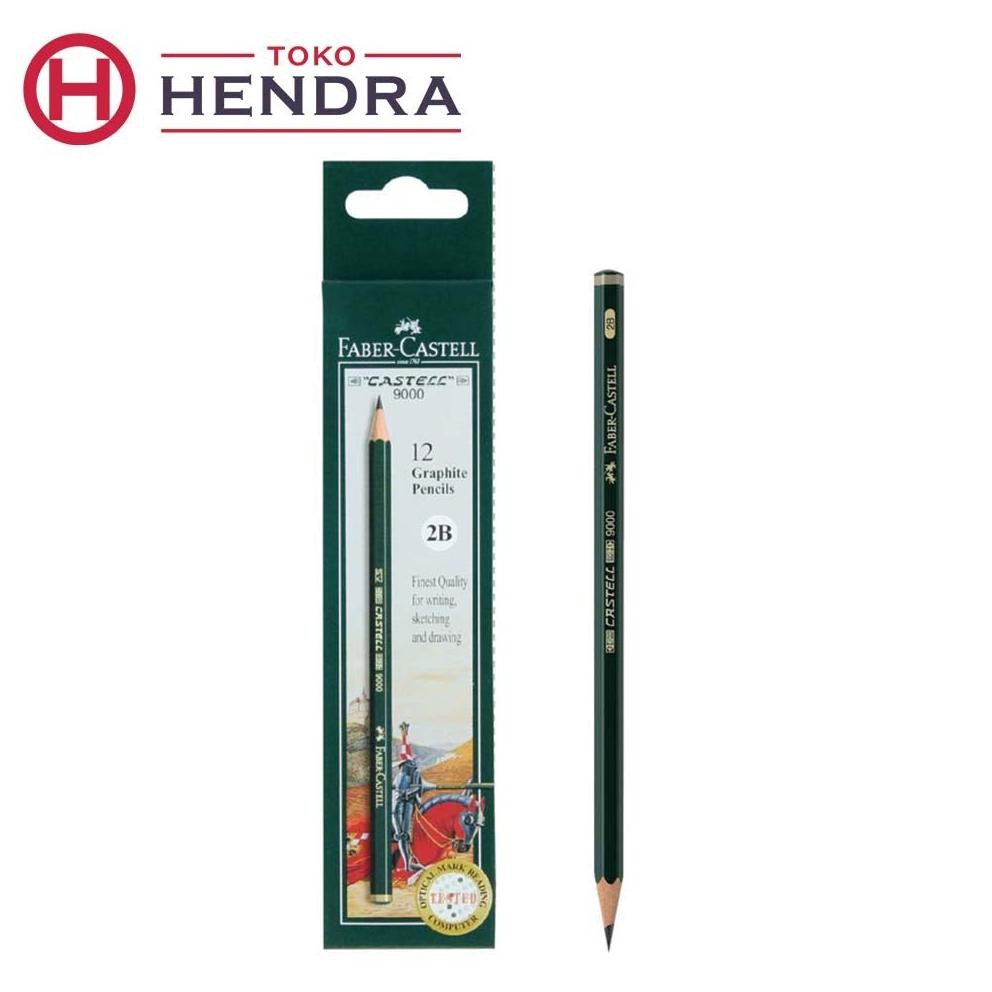 

Pensil 2B Faber-Castell 9000 - Paket 1 Box Isi 12 Cocok untuk Ujian DiM
