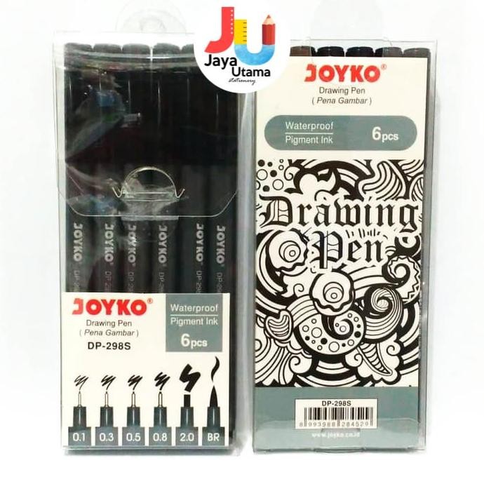 

Joyko Drawing Pen Pena Gambar DP-298S 1 Set 6 Pcs DiM