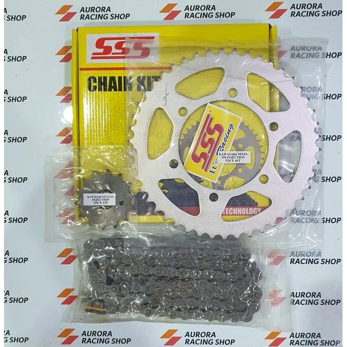 Gear Set Sss Ninja 250 Fi - Sss Chain Kit