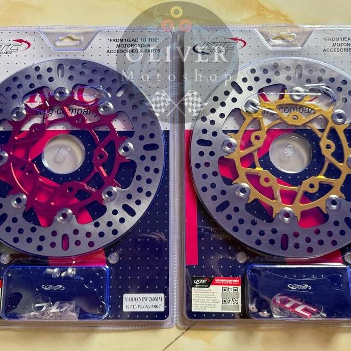 Piringan Cakram Depan KTC Disk 260MM Vario 150 New Lubang 5 Orinal Disc Vario150 260 MM KTC CNC