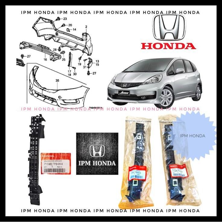 TERBARU SPACER BREKET BRACKET BUMPER BELAKANG HONDA JAZZ S RS GE8 2009-2013 
