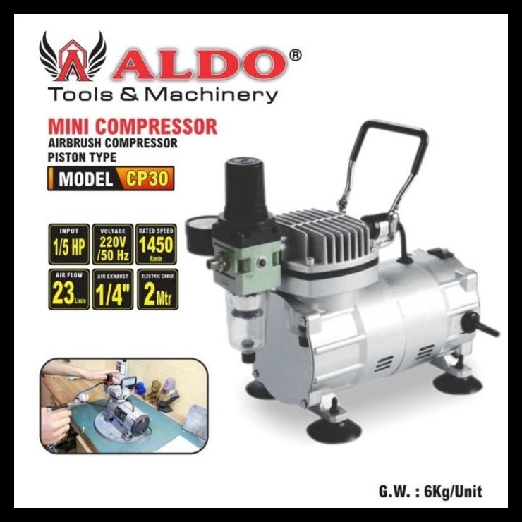 HOT DEAL KOMPRESOR MINI ALDO CP 30 / MINI COMPRESSOR ALDO CP30 TAIWAN 