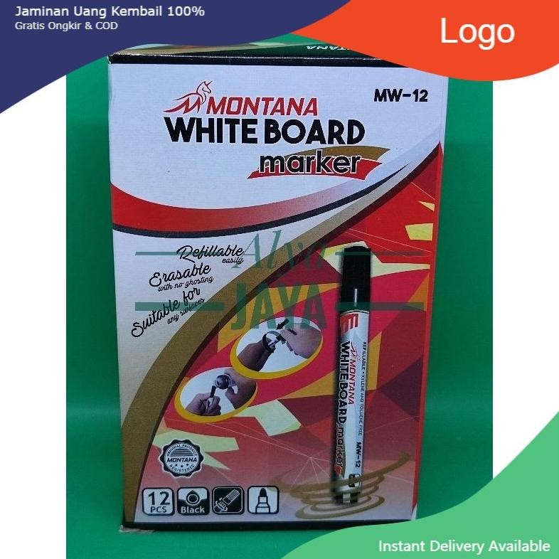 

Spidol Whiteboard Murah Berkualitas Montana 1pack 12 Pcs DiM