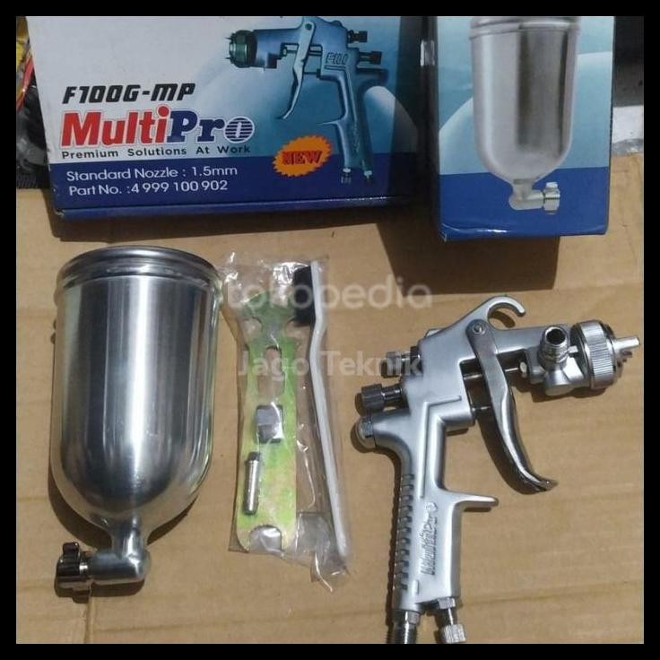TERBARU MULTIPRO F 100 G MP SEMPROT CAT KOMPRESOR SPRAY GUN F100 TABUNG ATAS 