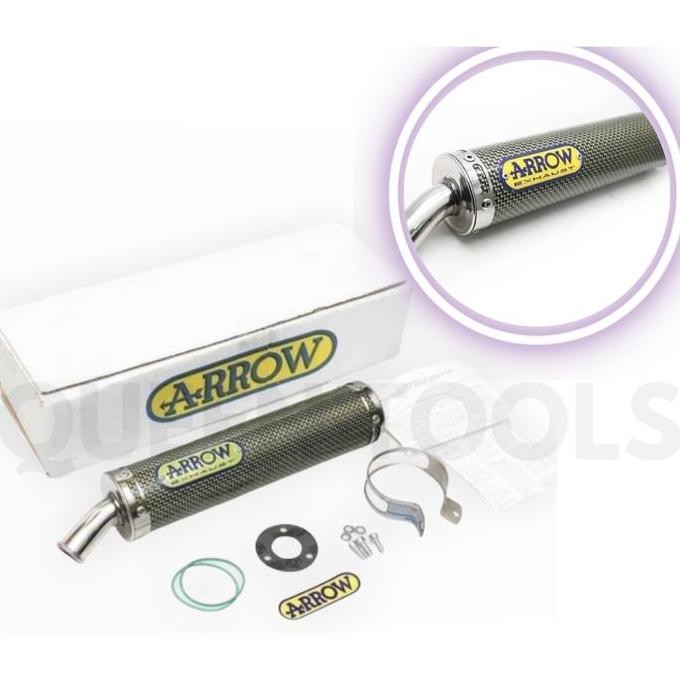 KNALPOT SILENCER ARROW 2 TAK ORIGINAL NINJA 150 R RR NSR SATRIA RACING