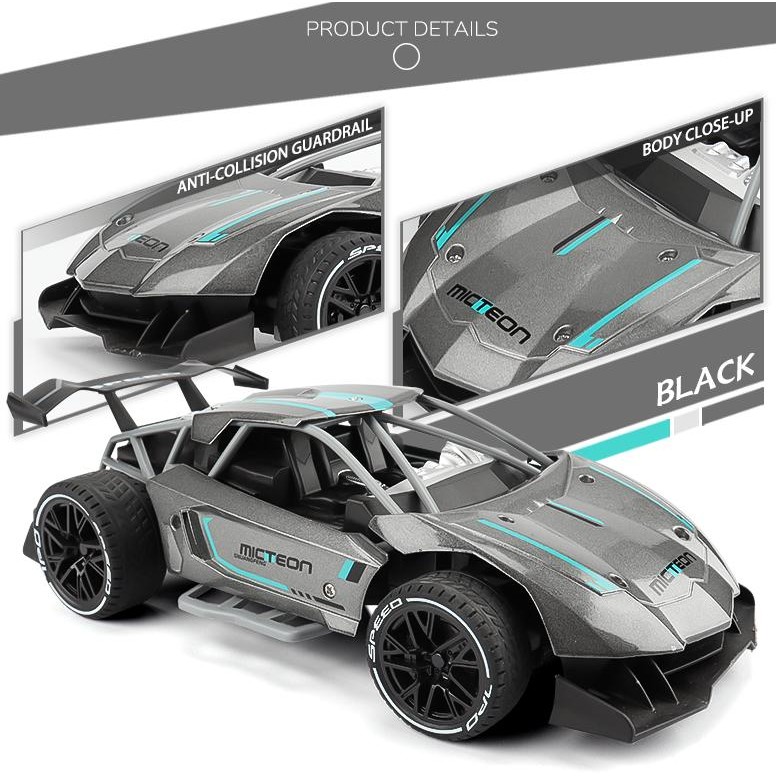 RC Drift Supercar Metal Car Mobil Mainan Body Besi Mobil Drift - Mobil Remot Kontrol