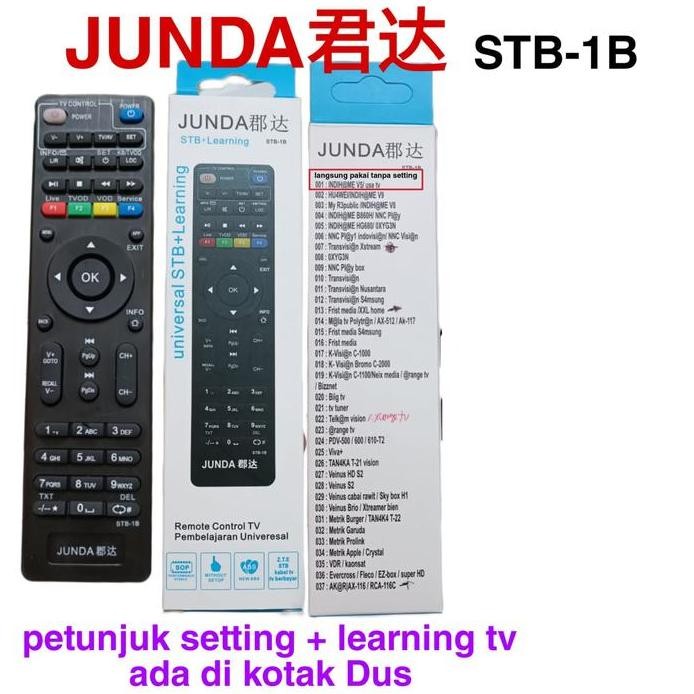 REMOTE ZTE INDIHOME MNC VISION TRANVISION FIRST MEDIA JUNDA STB 1B murah