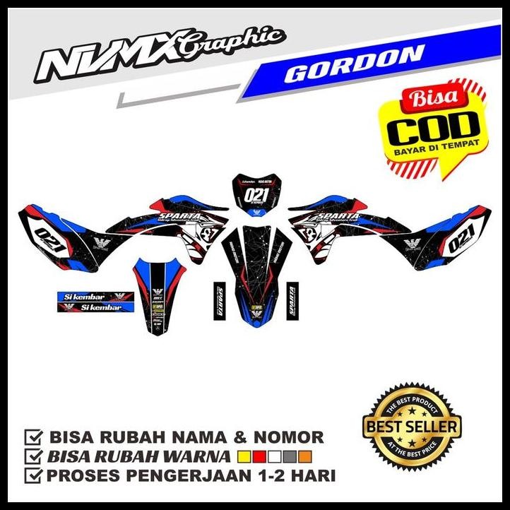 TERBARU PREMIUM DECAL KLX GORDON KEREN DECAL GORDON SUPERMOTO 