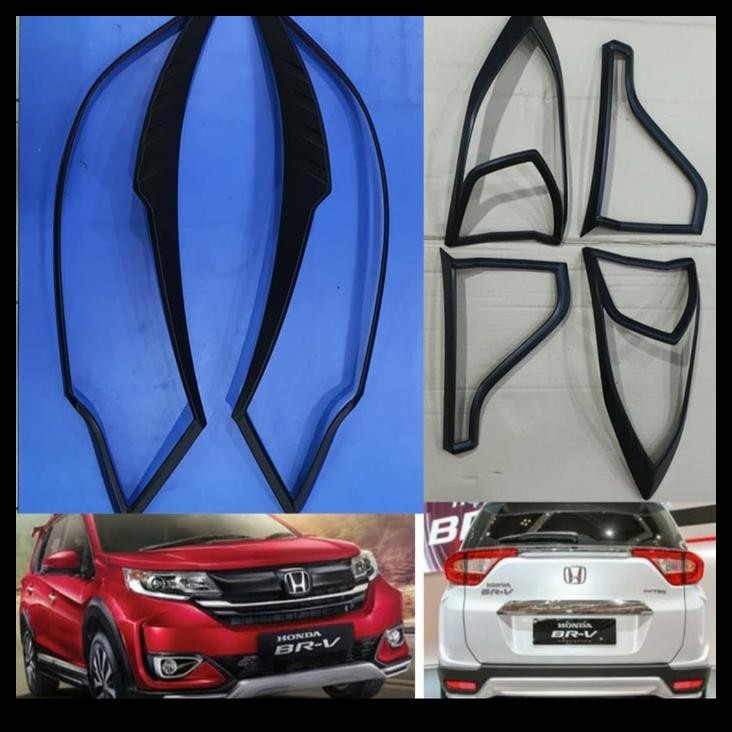 HOT DEAL PAKET GARNIS LAMPU DEPAN BELAKANG HITAM DOFF BRV 