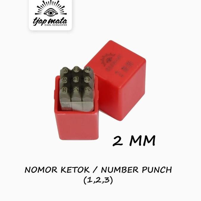 

TJAP MATA / CAP MATA Nomor / Angka Ketok / Number Punch 2 MM