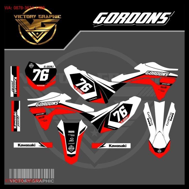 GRATIS ONGKIR PREMIUM DECAL KLX GORDON DESIGN CUSTOM DECAL GORDON KLX 