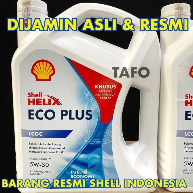baru SHELL HELIX ECO PLUS 5W30 / HELIX ECO 5W-30 LCGC