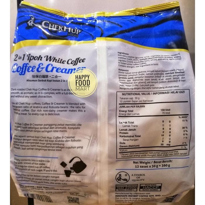 

[Bpom] Chekhup Ipoh White Coffee Original/Chek Hup Coffee & Creamer/Checkhup Teh Tarik/Milk Tea/Minuman Serbuk Kopi Instan