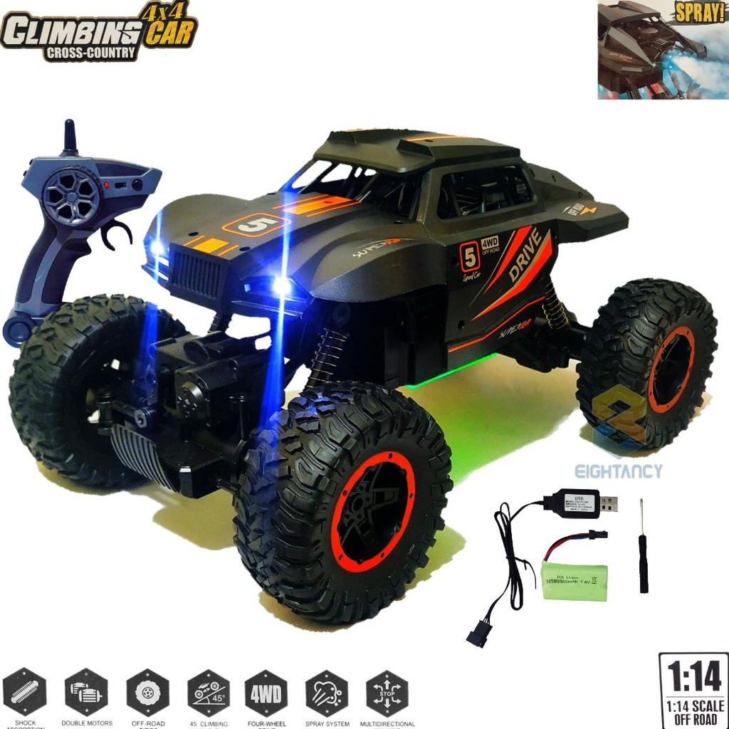 Mobil Remot Rc Offroad 4x4 Cross Country 4WD 2.4Ghz Mainan Mobil Remote Control 6026 Rc Offroad 4x4 