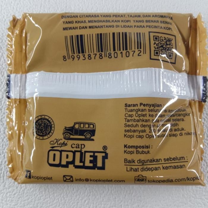 

Kopi Oplet Tanpa Gula 1 Pak Isi 30 Sachet @7Gr Unflavored Refill Pouch