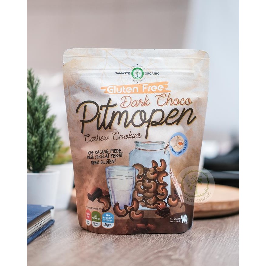 

Gluten Free Dark Choco Pitmopen Cashew Cookies 140Gr