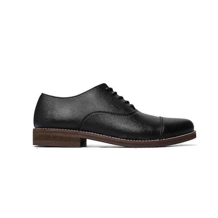 RS Sanada Derby Oxford Black - Brygan Craftmanship Sepatu Kerja Pantofel Pria Shoes Hitam