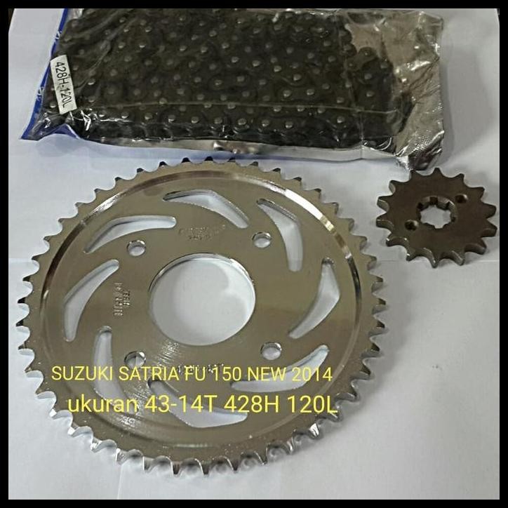 TERBARU GEAR SET SATRIA FU 150 NEW 2014 GEAR PAKET SATRIA FU 150 HARD CROME 