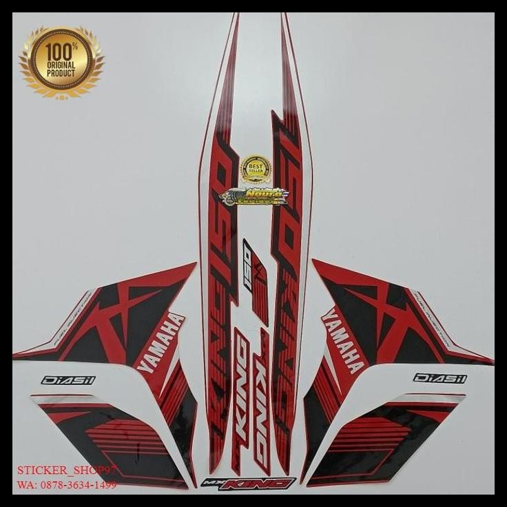 BEST DEAL (ORI) STRIPING YAMAHA MX KING 150 2017 2018 MERAH KUALITAS ORIGINAL