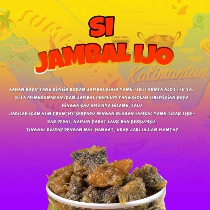 

TERSEDIA Sambal Ikan Asin Jambal Ijo