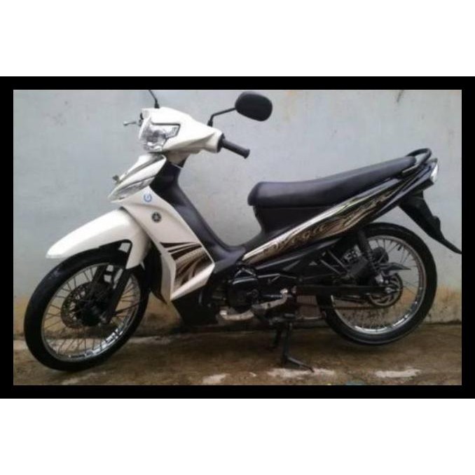 TERMURAH (ORI) STRIPING YAMAHA VEGA ZR 2011 HITAM PUTIH KUALITAS ORIGINAL 