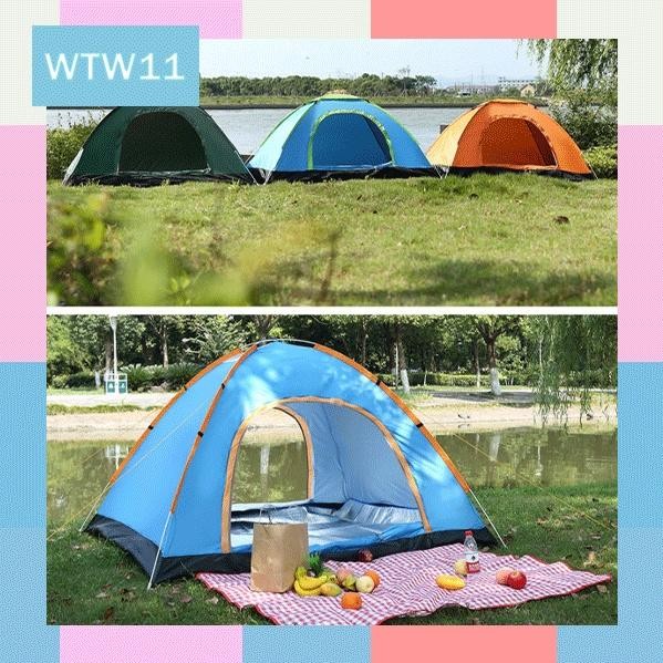 Wtw  Tenda Camping Kapasitas 2-4 Orang Tenda Otomatis Outdoor & Indoor Tenda Gunung 6 Orang Termurah