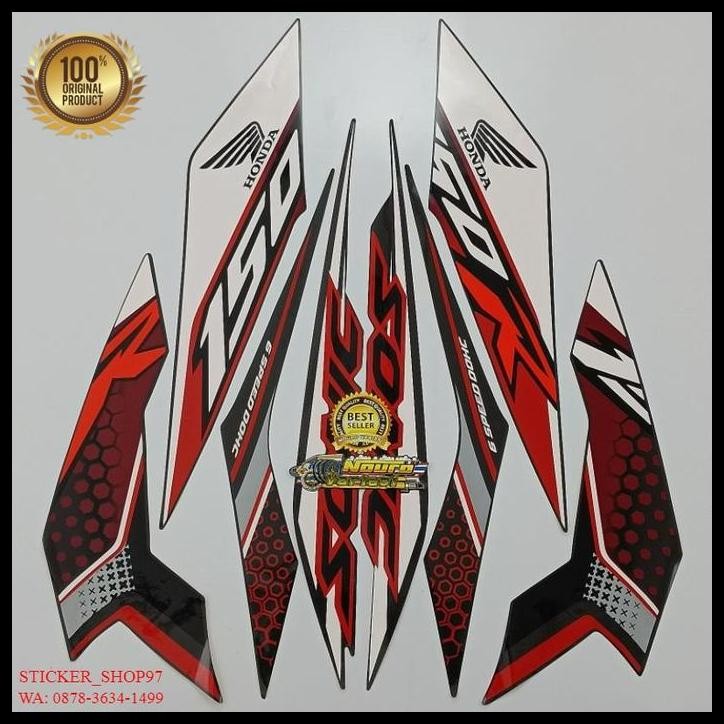 TERMURAH (ORI) STRIPING HONDA SONIC 150 R 2019 HITAM KUALITAS ORIGINAL !!!!!!