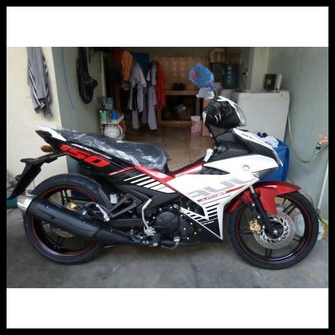 GRATIS ONGKIR (ORI) STRIPING BODY YAMAHA JUPITER MX KING 150 2015 2016 PUTIH HITAM 