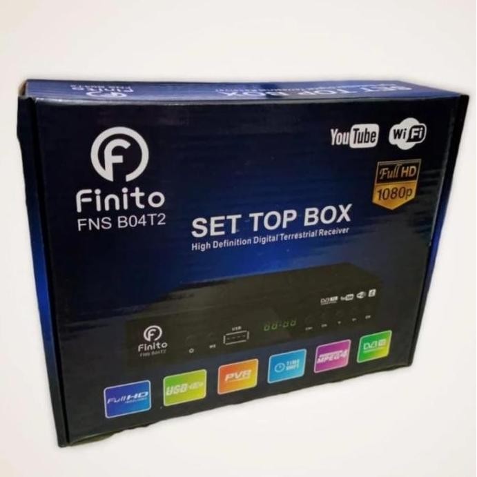 TERLARIS - Set Top Box TV Digital Finito FNS-B04T2 DVB T2 Analog to Digital