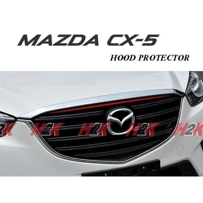 Aksesoris Mazda Cx5 - Hood Protector Chrome Mazda Cx-5 2012 2013 2014 2015 2016