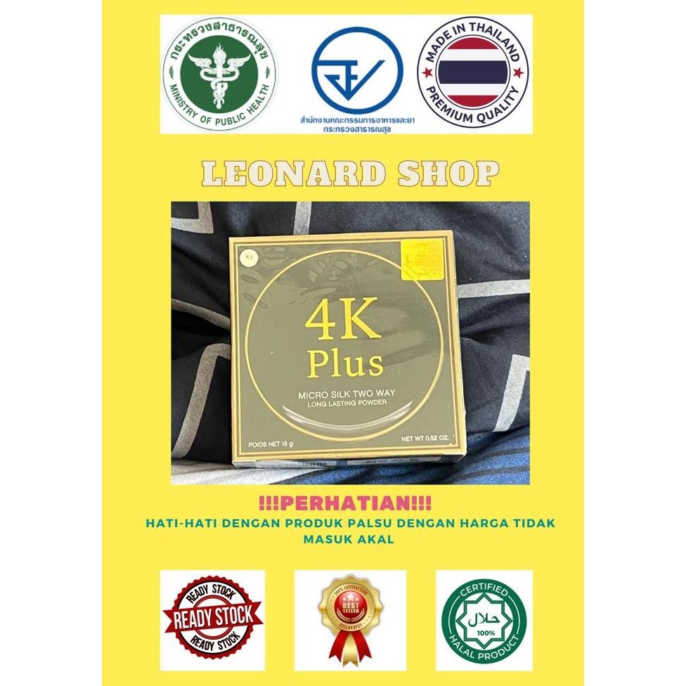 NEW 4K Plus Two Way Lasting Powder Bedak ORIGINAL Thailand