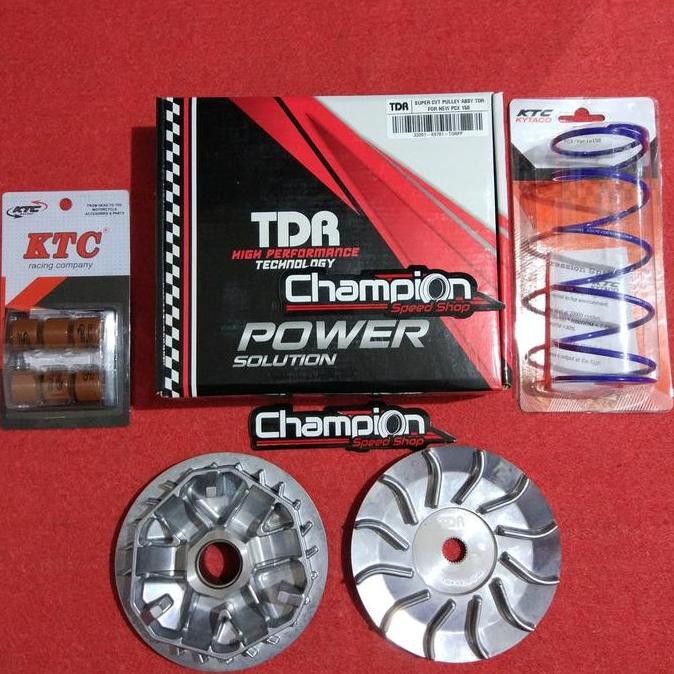 Paket Upgrade Pulley CVT Rumah Roller TDR KTC Kytaco PCX 150 Lokal