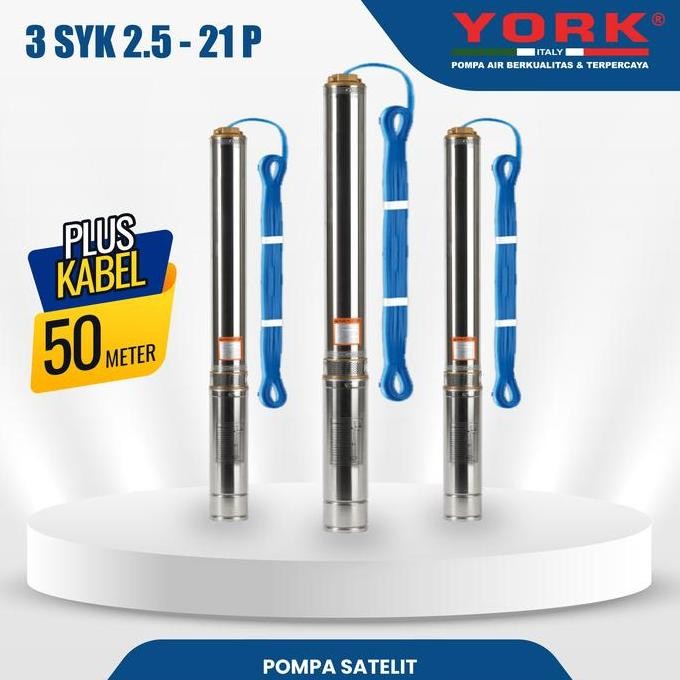 Pompa Satelit York Type 3 Syk 2.5 Plus Kabel