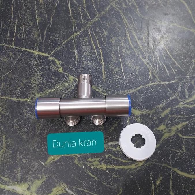 Kran Air Cabang Double / Stop Kran Shower Stainless/Kran Shower Double