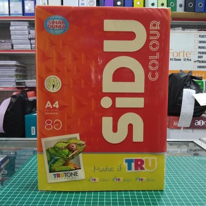 

TERBARU - Kertas Warna SIDU A4 80gr IT 210 Lemon