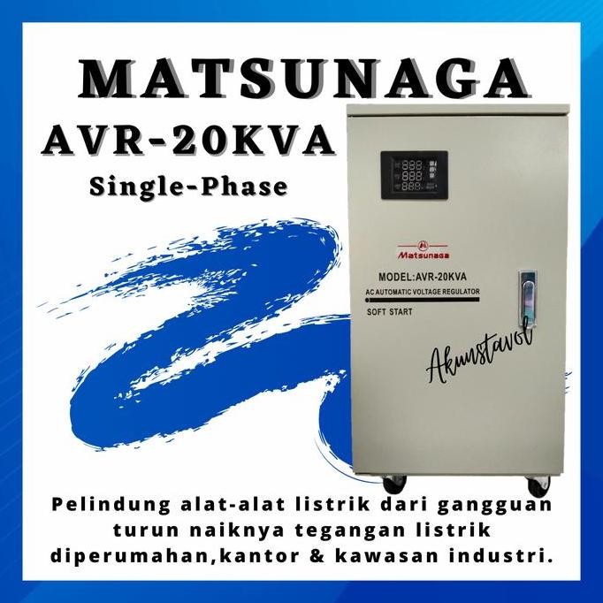 TERLARIS - Stavolt Matsunaga SVC-20KVA -Stabilizer Listrik Matsunaga 20000 watt