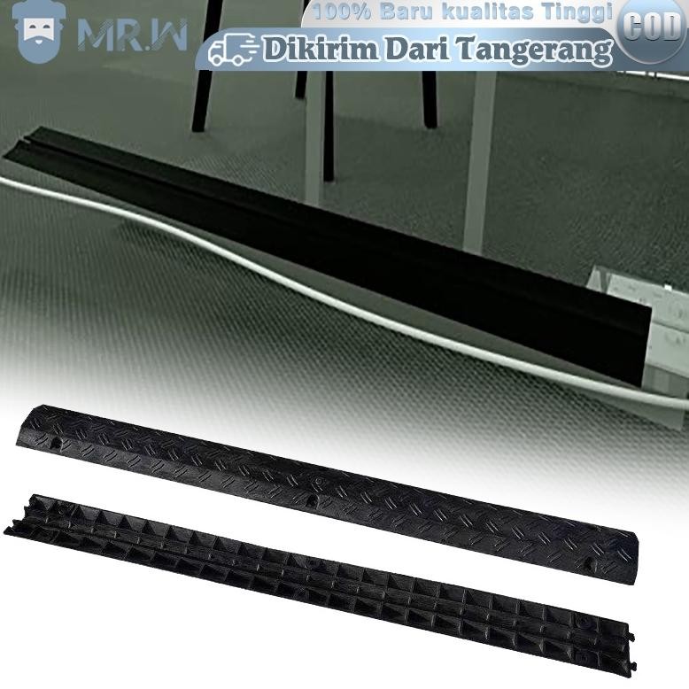 1 Meter Kabel Duct Lantai Hitam Penutup Kabel Lantai Floor Cable Duct Kabel Ducting Lantai