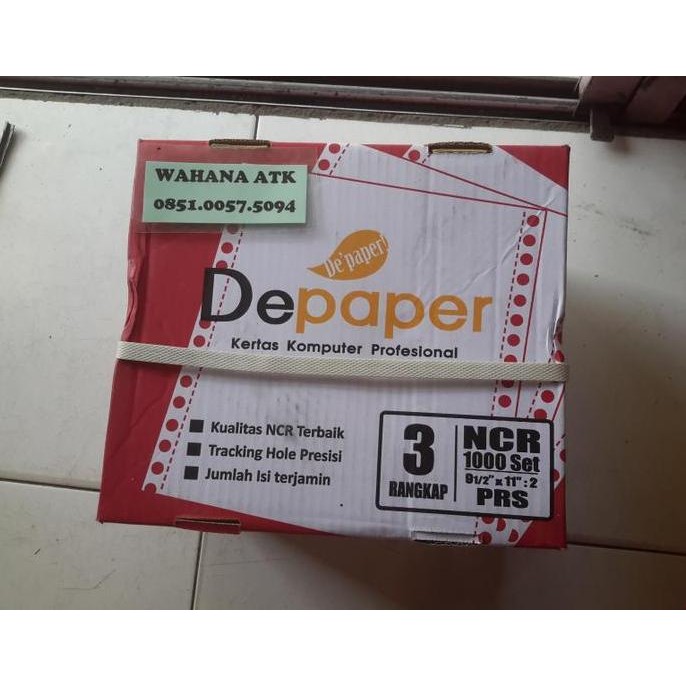 

NEW Continuous form Depaper 9,5 x 11 3 ply full / prs