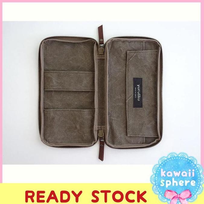 

TERMURAH - Yuruliku FLAT tool case / Pen | Brown | Preorder Japan
