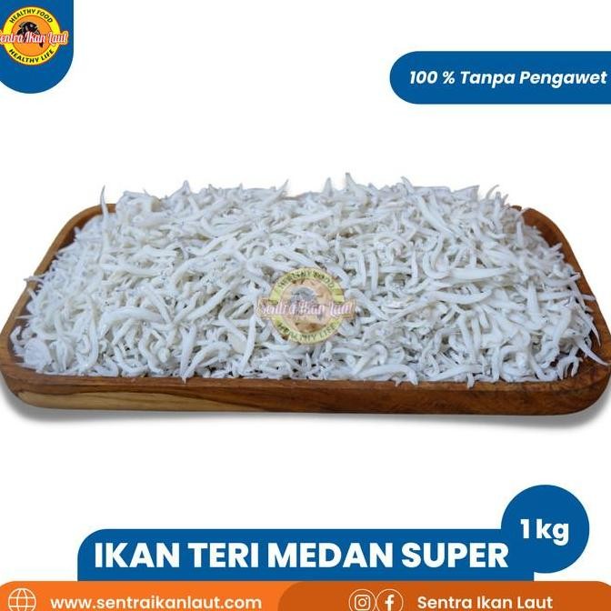 

Ikan Asin Kering Teri Putih Medan Halus Kualitas Super 1 Kg Banyak Dicari