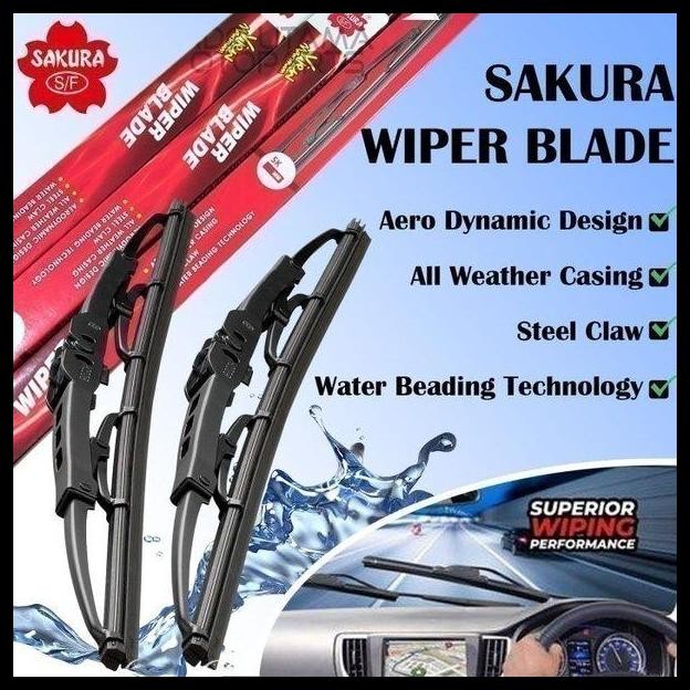 TERBARU WIPER KACA DEPAN MOBILIO BRIO WIPER MOBIL SAKURA 
