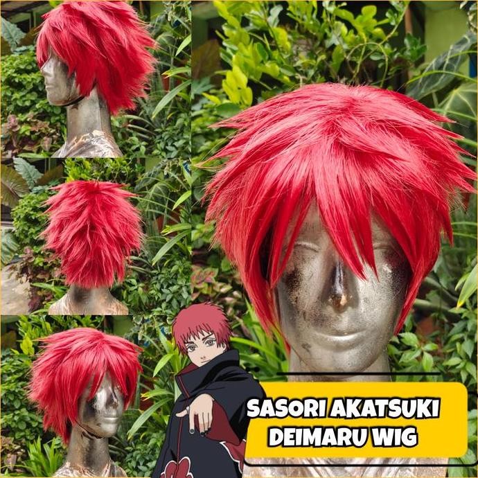 BEBAS ONGKIR - Rambut Kostum Wig Sasori Anime Manga Naruto shippuden Akatsuki